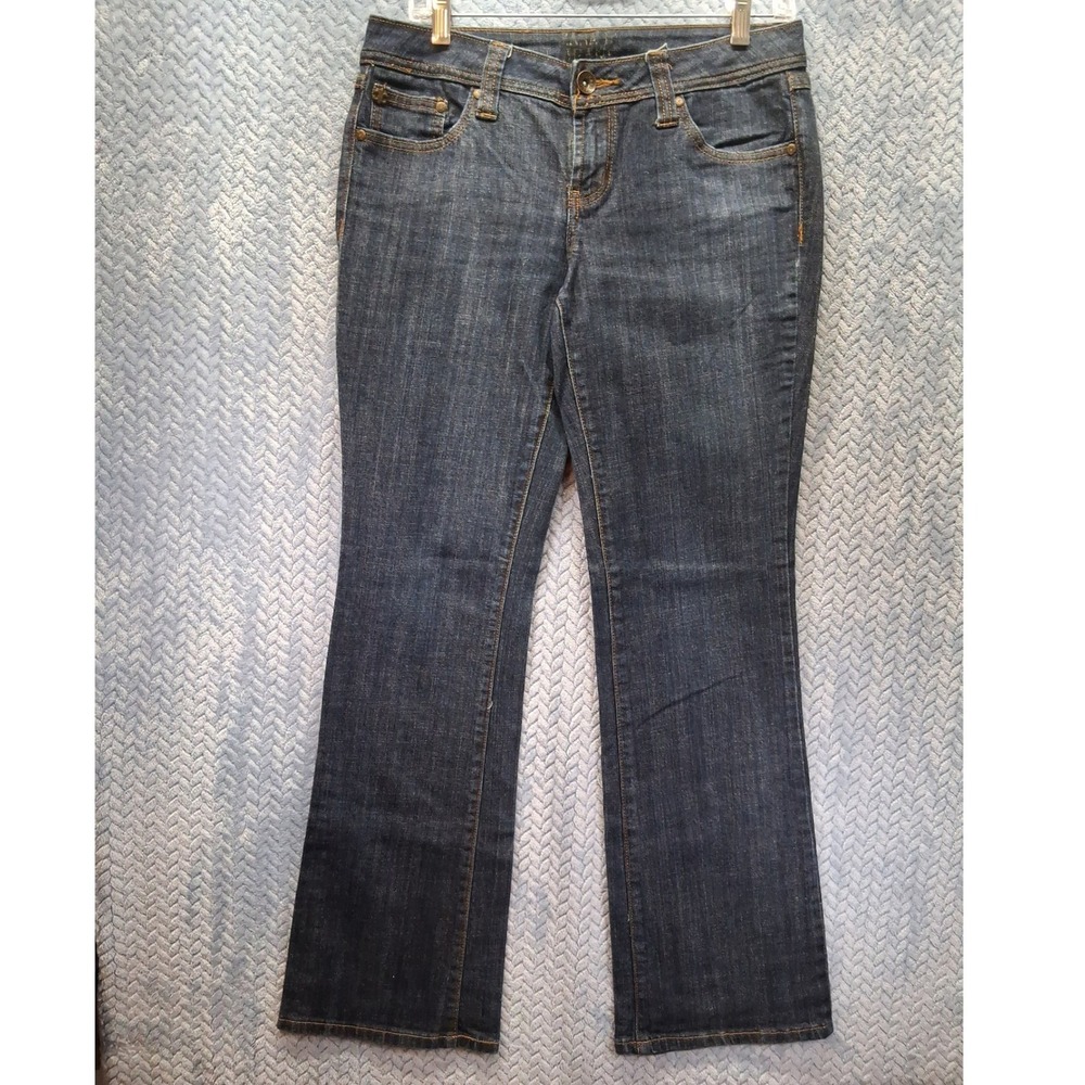 Zana Di Jeans Womens 11 Dark Wash Bootcut Denim Stretch Mid Rise Blue Pants